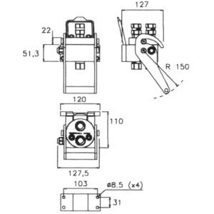 Multifaster Schnellkupplung - 2-fach - Typ 2P-206