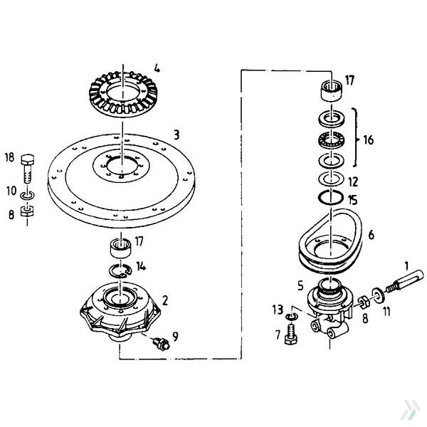 Kreiselantrieb passend für Deutz-Fahr KS 85 DN