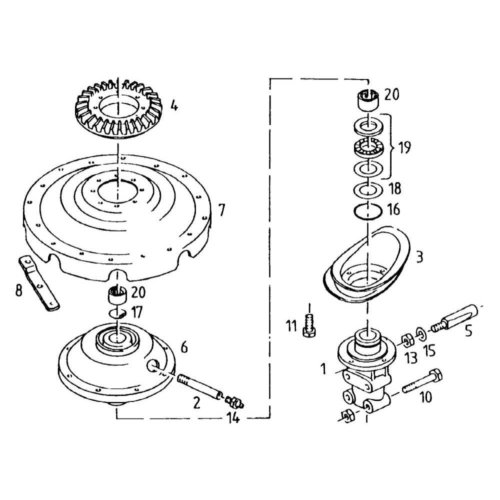 Kreiselantrieb passend für Deutz-Fahr KS 1.70 DN
