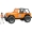Jeep orange mit Fahrer 02541