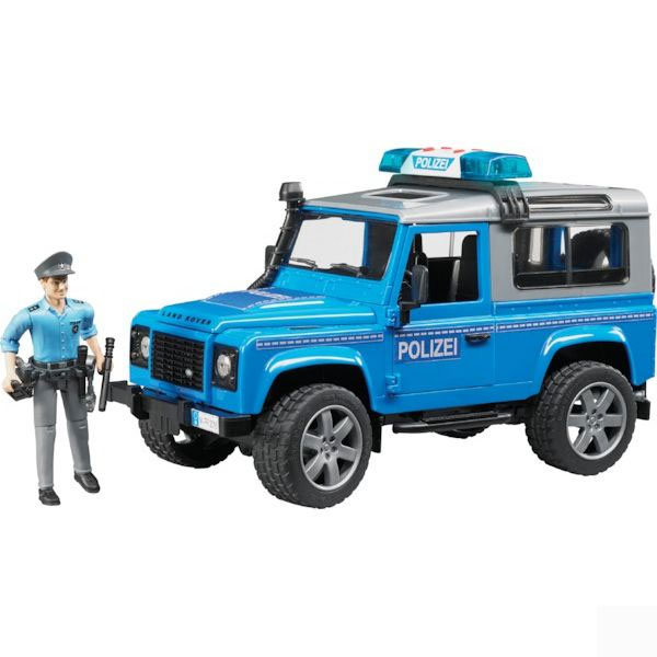 U02597 Land Rover Defender, Polizeifahrzeug mit Polizist