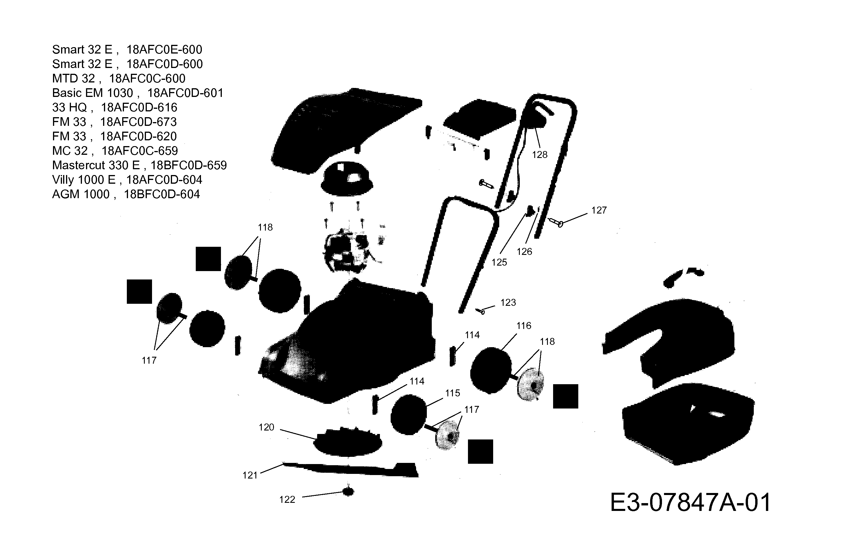 Grundgerät, 18AFC0D-620 (2013), FM 33, Elektromäher, Cmi
