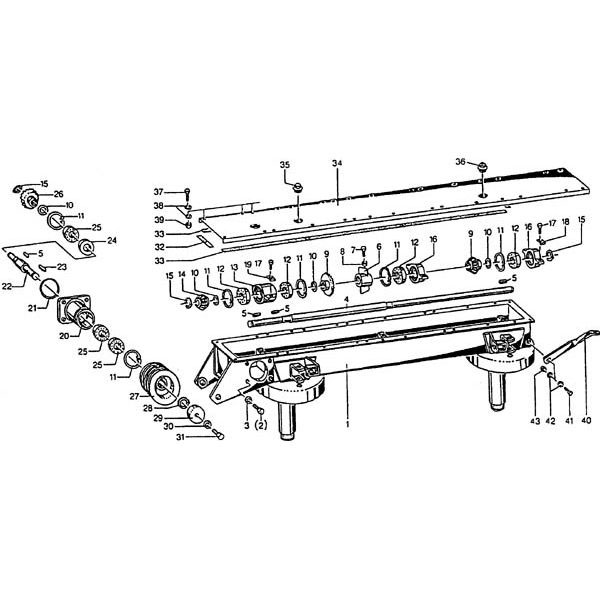 Antrieb Mähsystem passend für Niemeyer RO 230 H / 230 HC / 230 HK / 230 FB