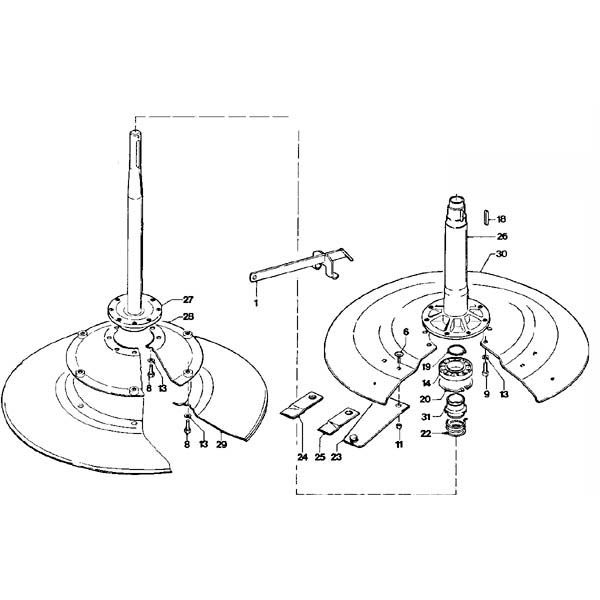 Trommel und Mähteller passend für PZ CM 185 / 186