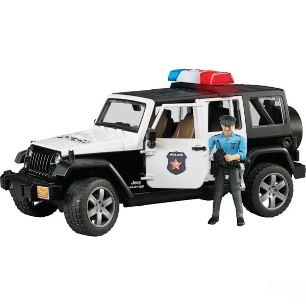 U02526 Jeep Wrangler, Polizeifahrzeug mit Polizist
