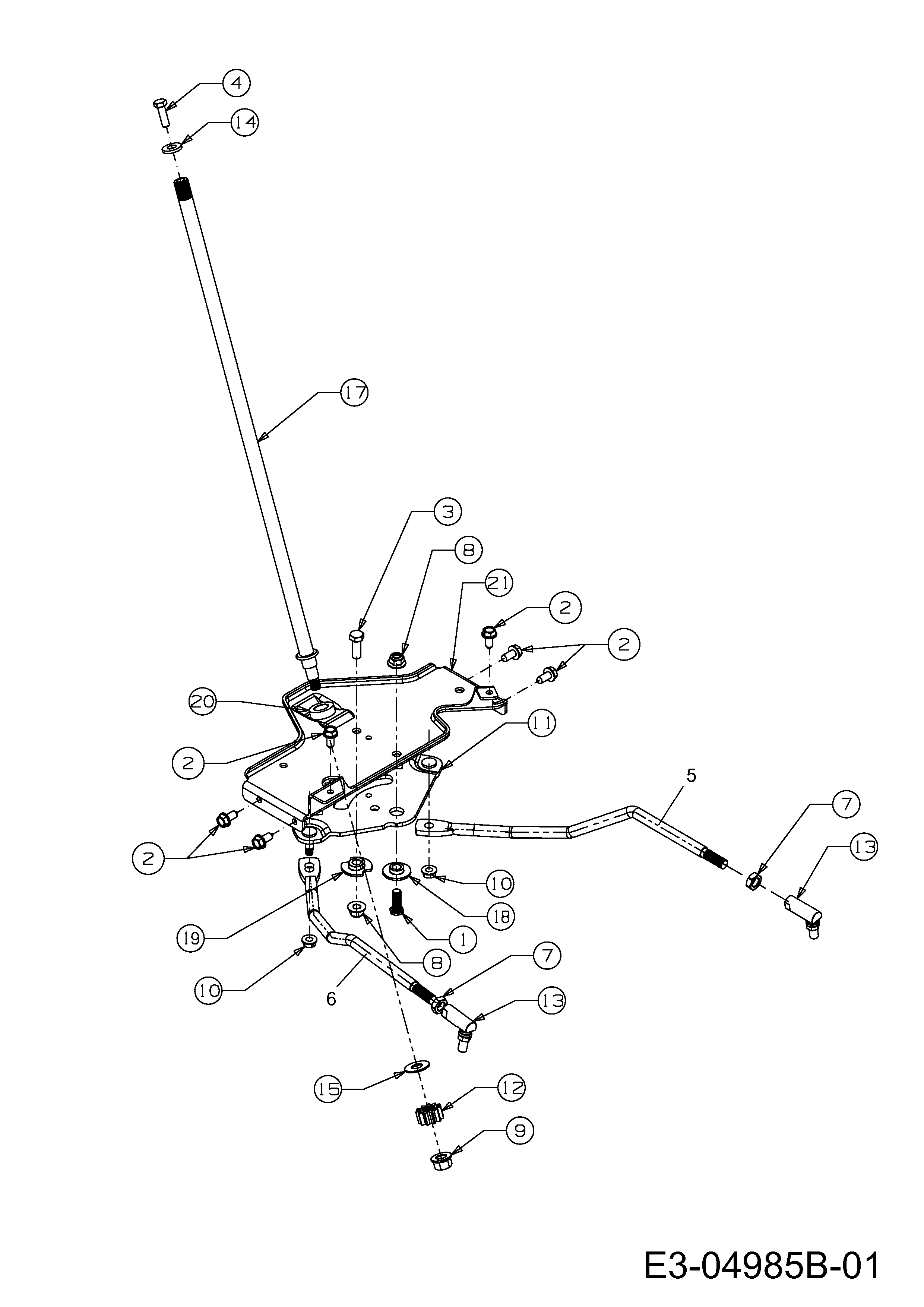 Lenkung, 13AT995E618 (2012), 16/92 H, Rasentraktoren, Rasor